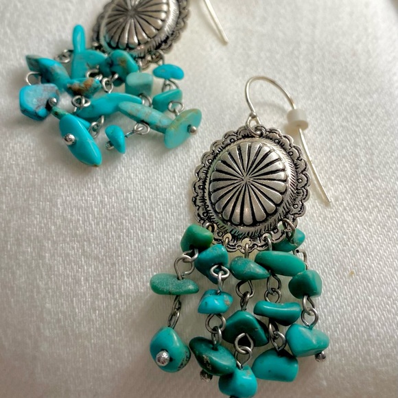 Ralph Lauren Jewelry - Women’s Ralph Lauren Turquoise and Silver Southwestern Style Vintage Earrings